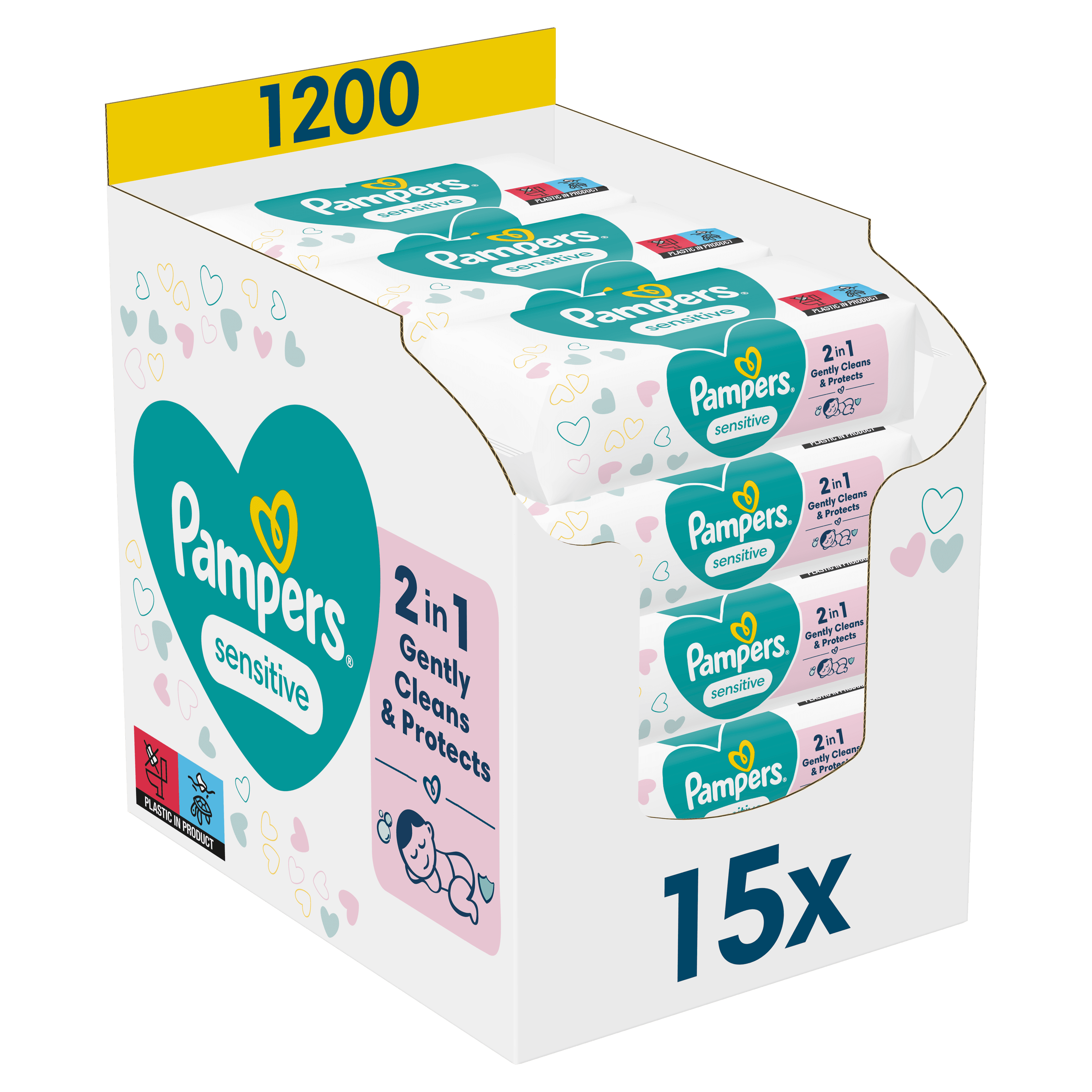 PAMPERS Babydoekjes Sensitive zonder parfum