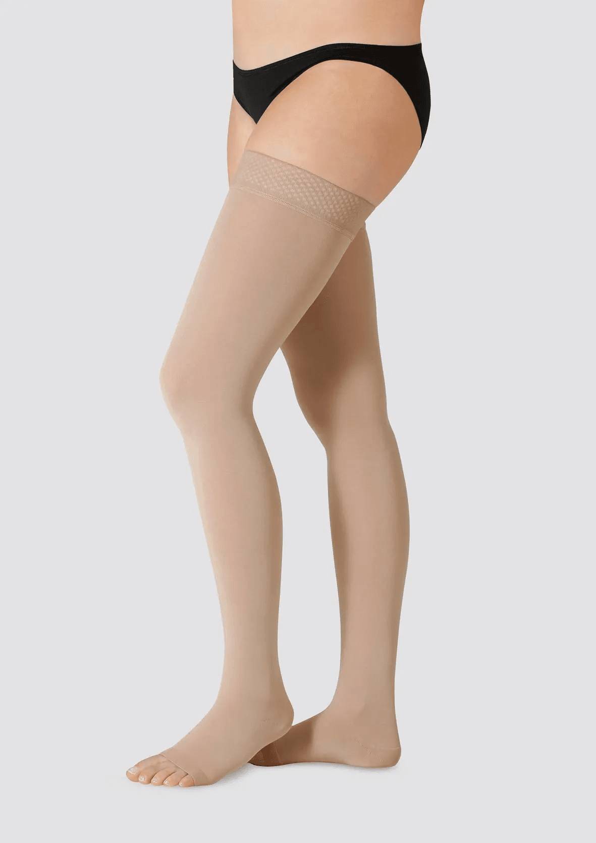 Juzo Soft 2002 Lieskous (AG) zonder teen + noppensiliconenband - klasse II