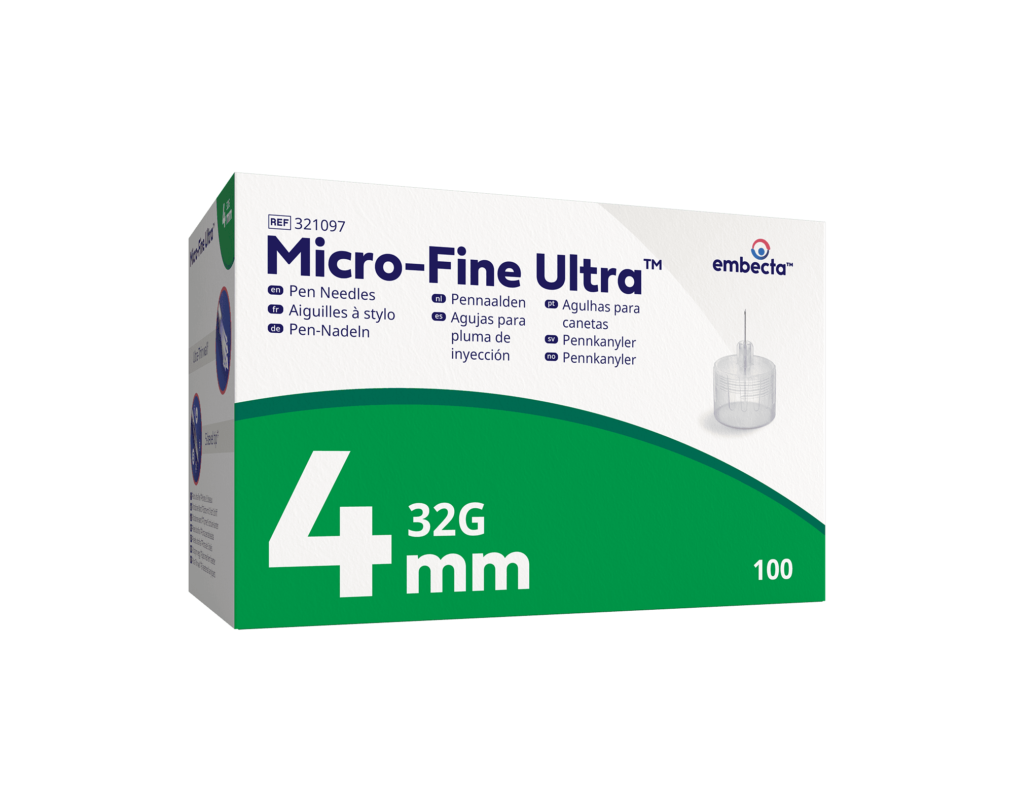 EMBECTA Micro-fine pennaalden 32G (100 stuks)
