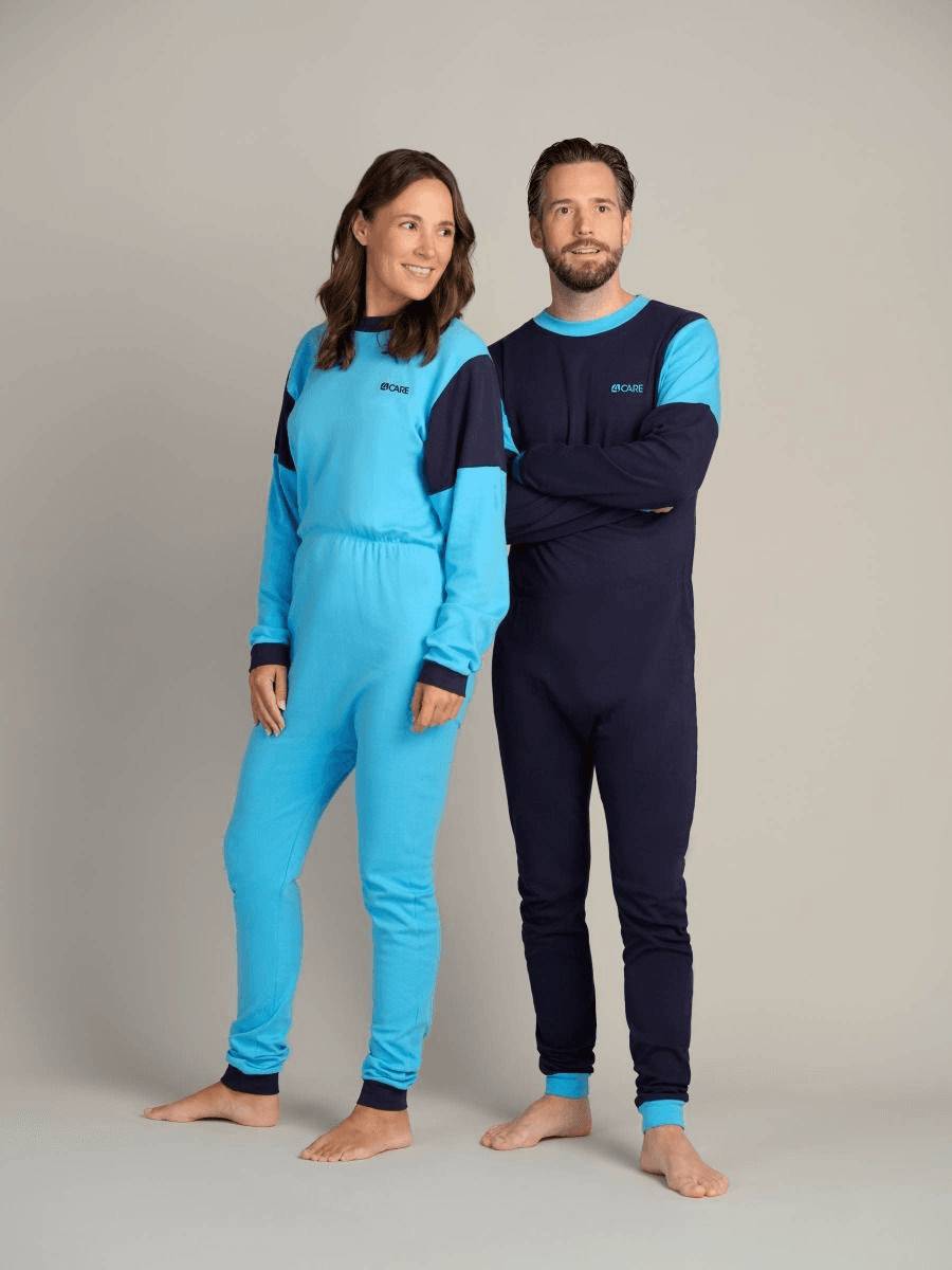 Pyjama 1030 Jersey Hansop met ritssluiting rug