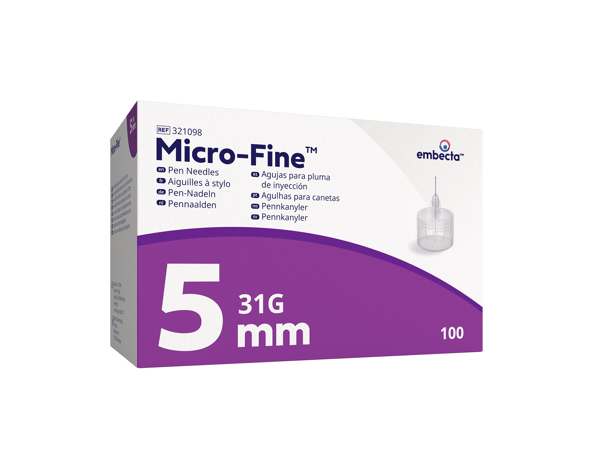 EMBECTA Micro-fine pennaalden 31G (100 stuks)