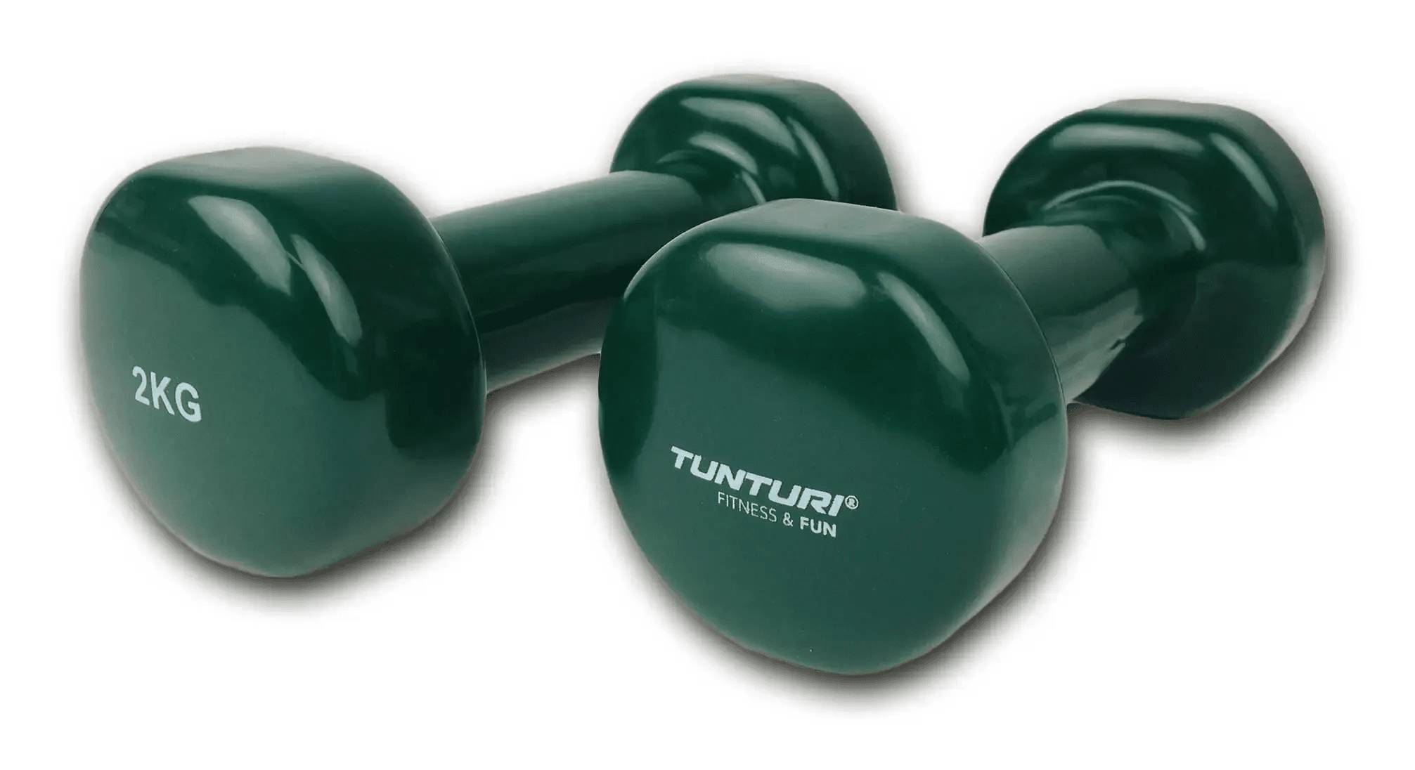 TUNTURI Vinyl Dumbbells (2.0kg)