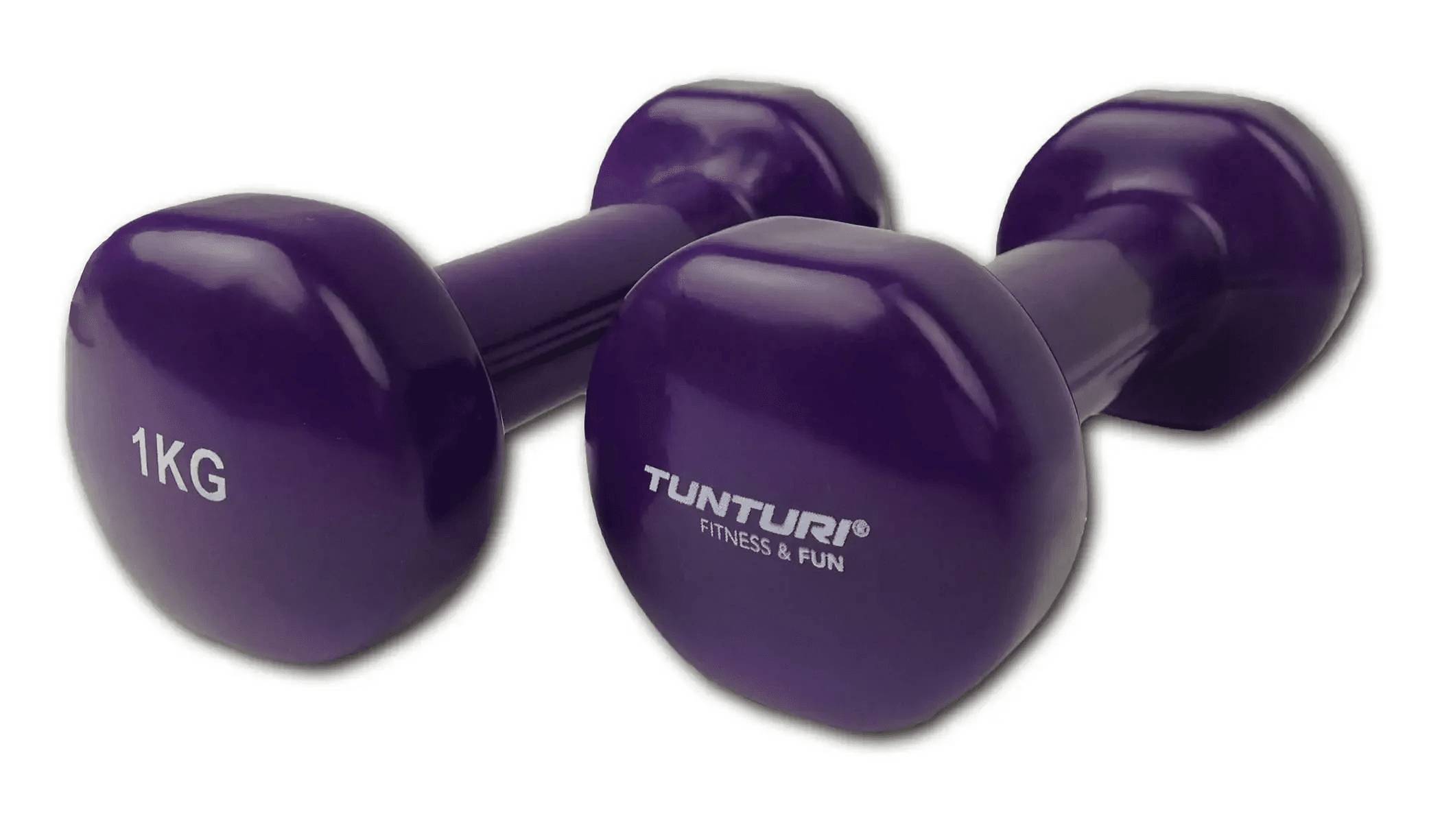 TUNTURI Vinyl Dumbbells (1.0kg)