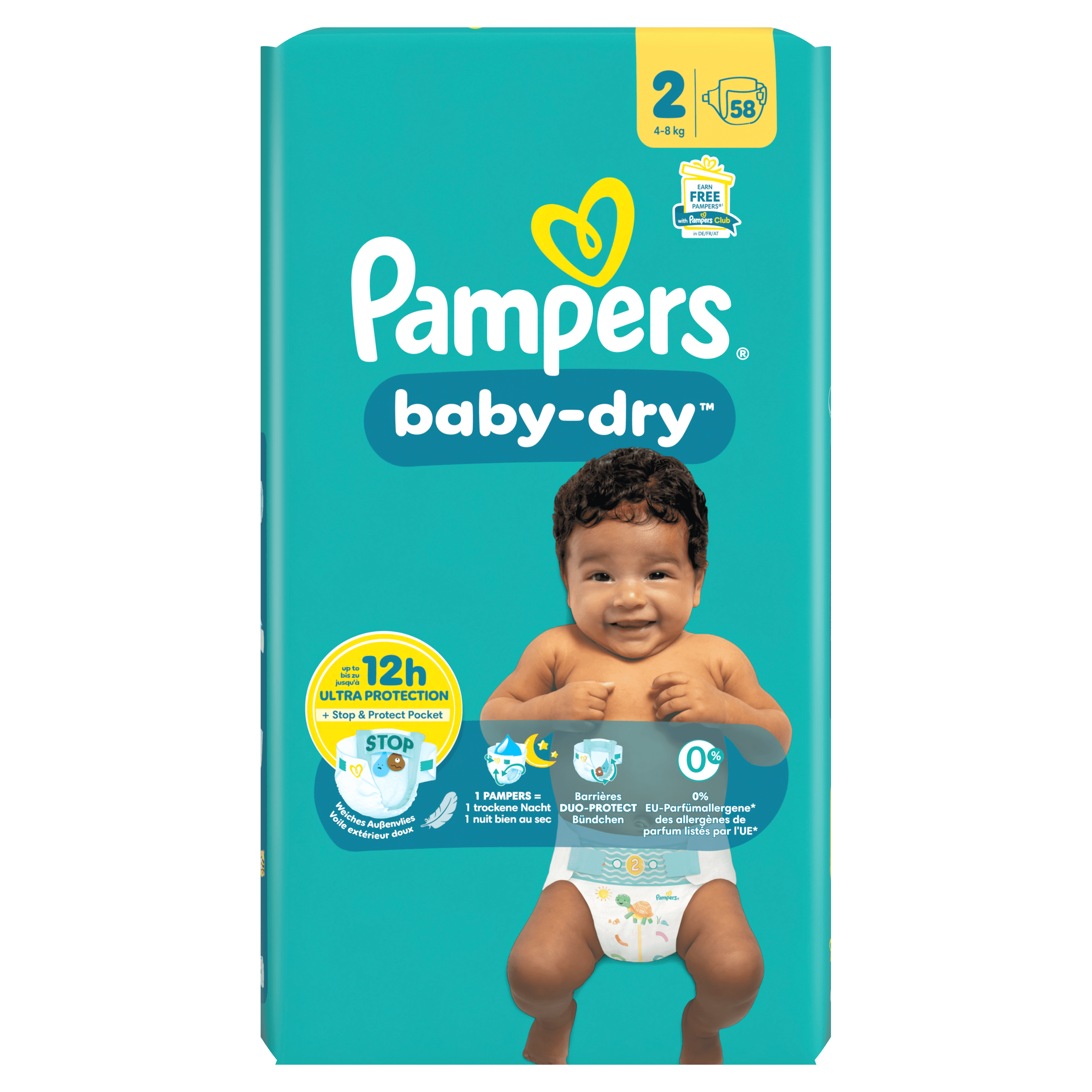 PAMPERS Baby Dry Maat 2 (4-8 kg)