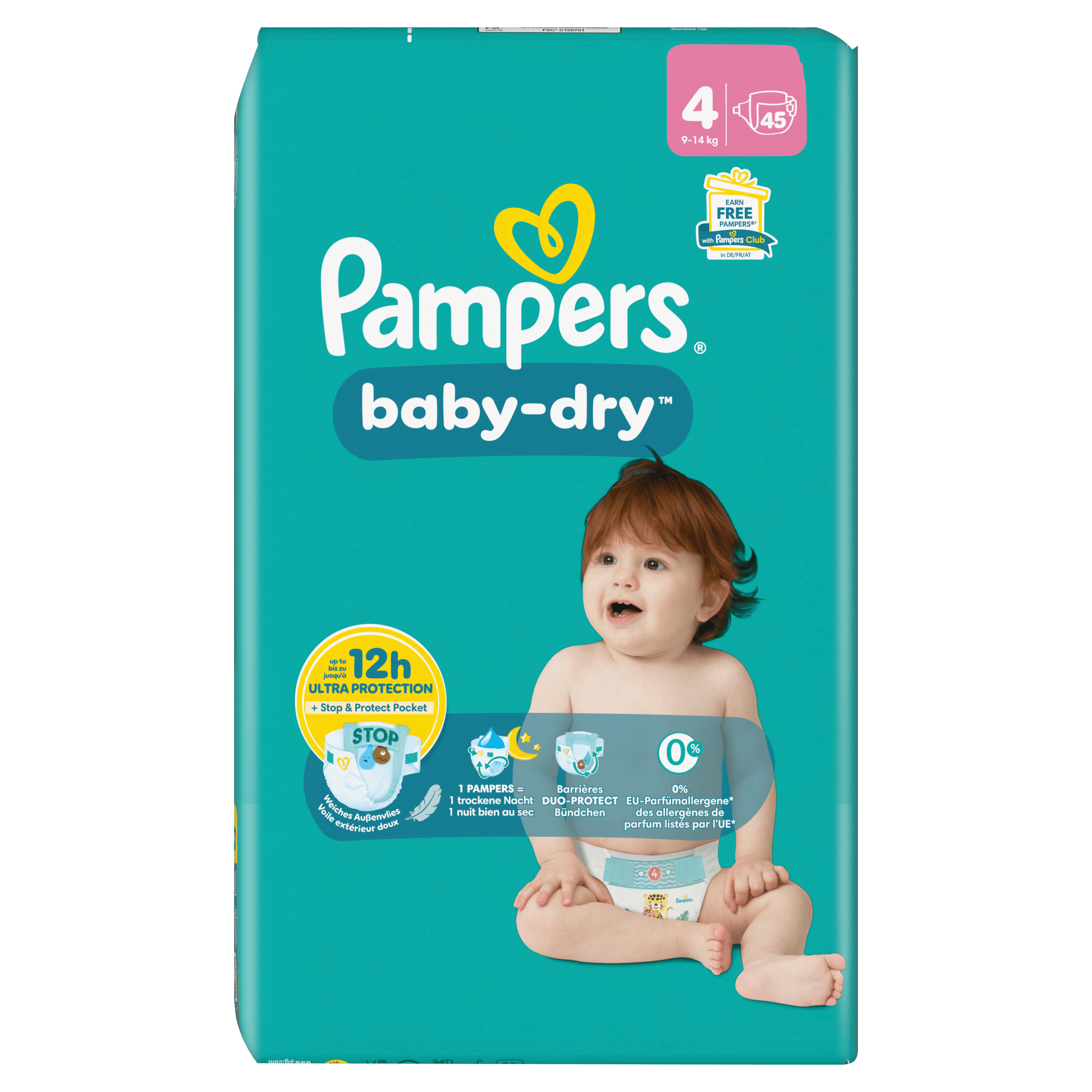 PAMPERS Baby-Dry Maat 4 (10-15 kg)