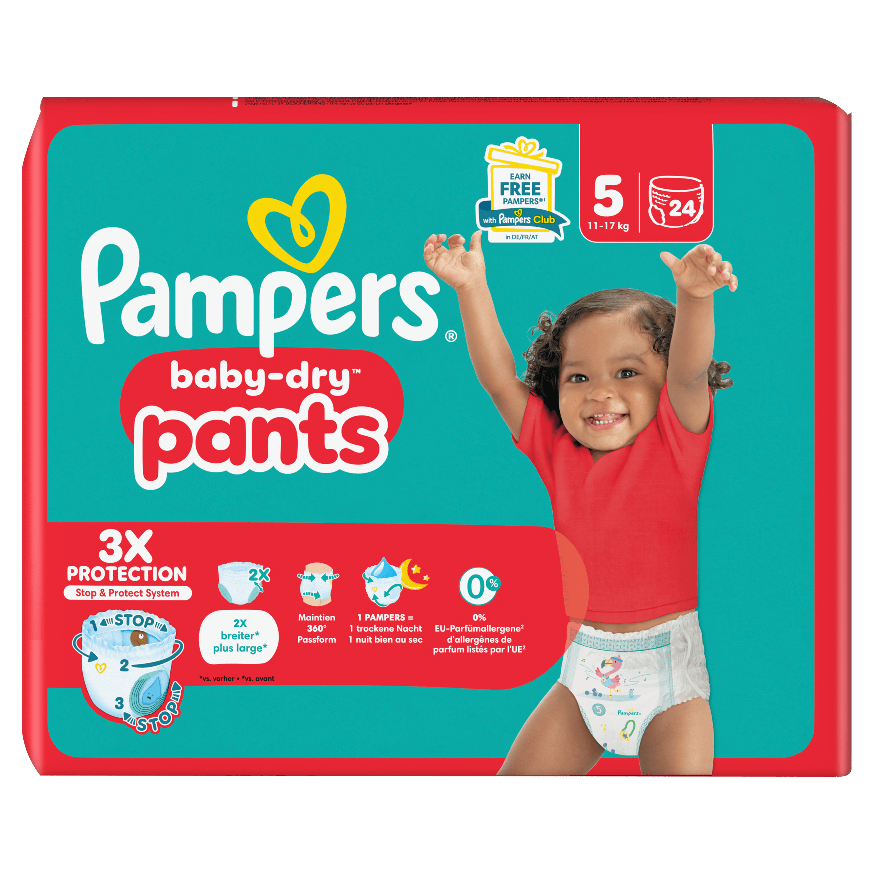 PAMPERS Baby-Dry Pants Maat 5 (12-17 kg)
