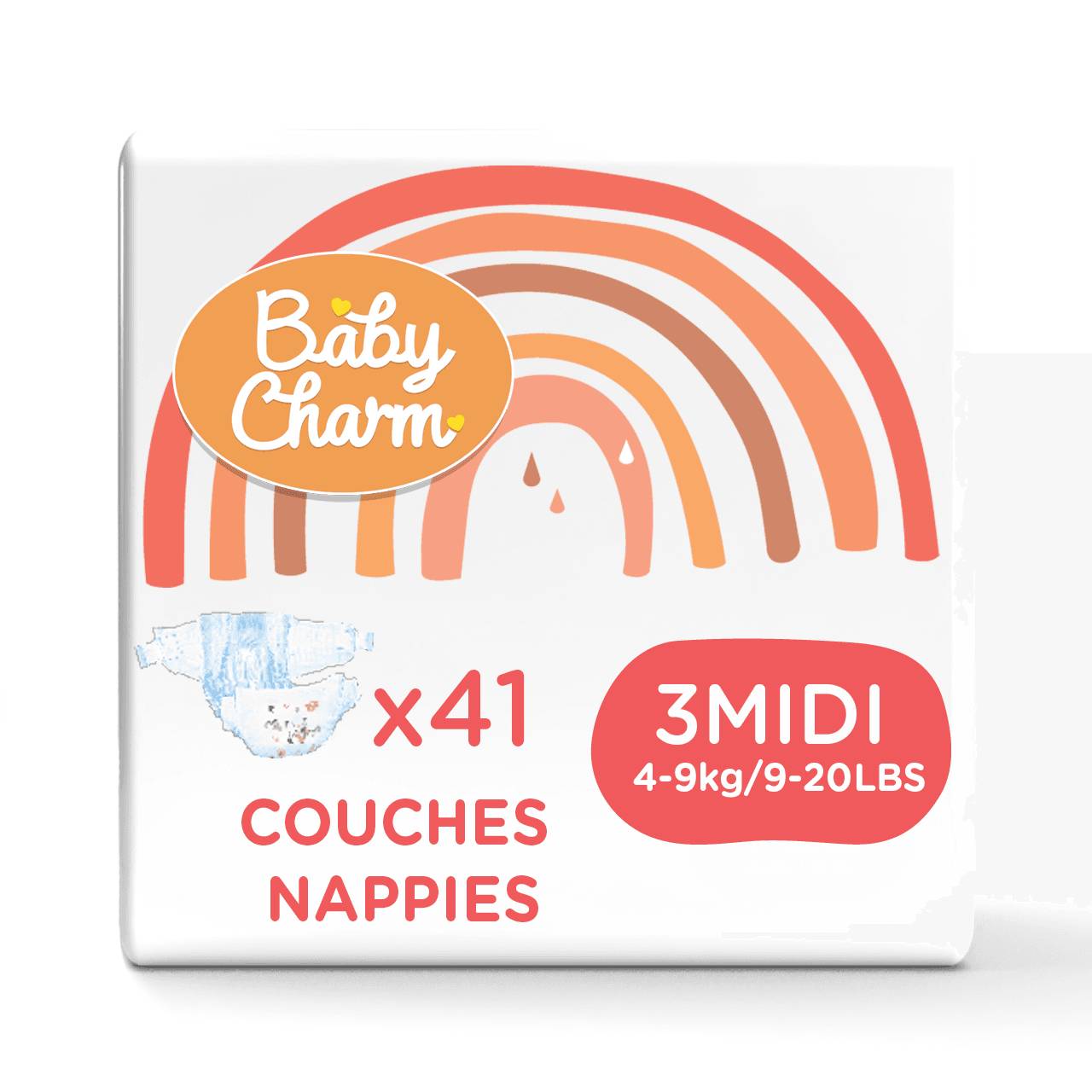 BABYCHARM Superdry Nappy Midi (4-9 kg)