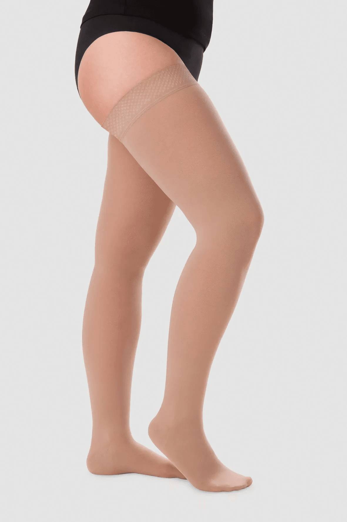 Juzo Soft 2001 Lieskous (AG) met teen + noppensiliconenband - klasse I