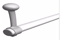 ROPOX Steunknop toiletbeugel