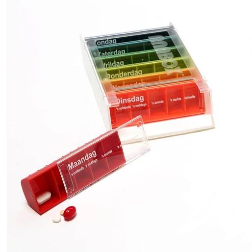 ANABOX Pillendoos 1 week, 5 vakjes/dag